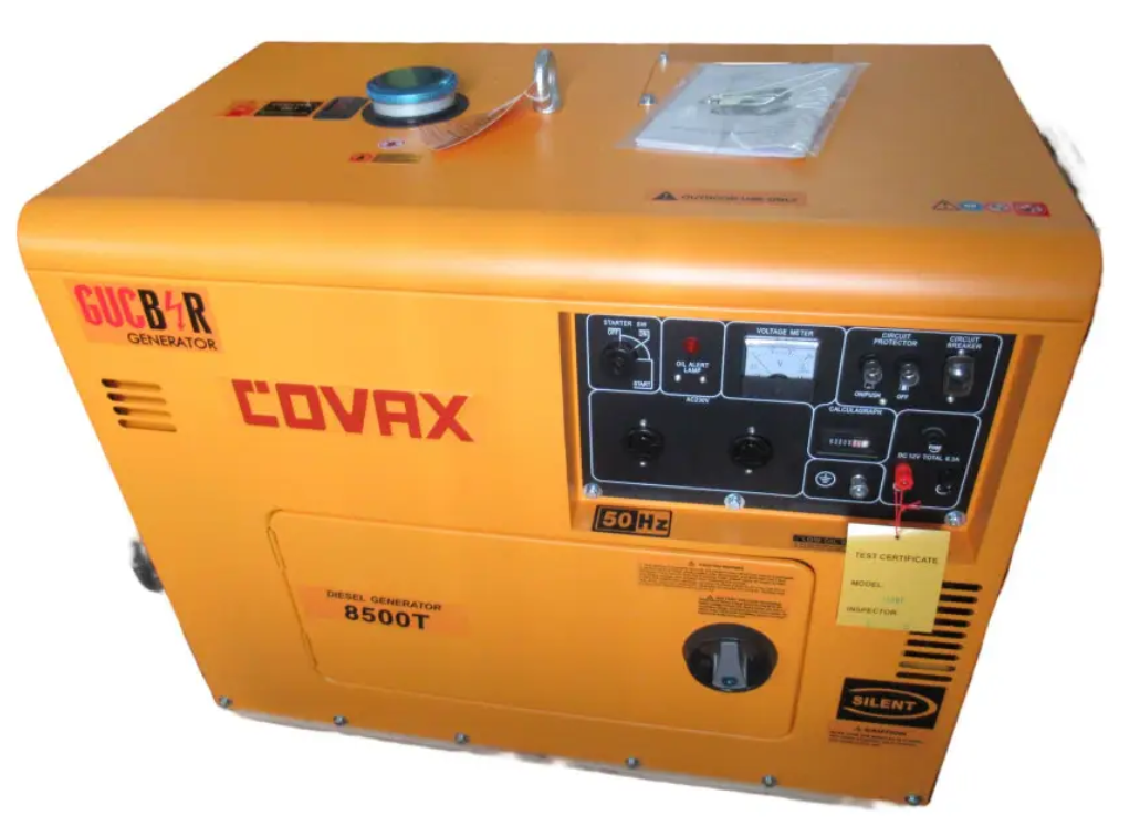 Генератор дизельний 8500T/С/GB, 6.5кВт, 230В (GUCBIR, Covax)